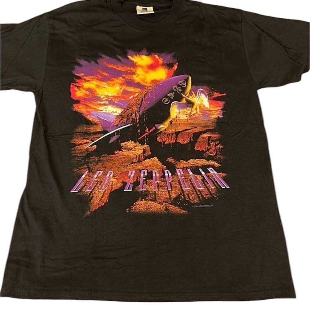 NWOT size XL Vintage 1994 authentic Led Zeppelin band T-shirt EVC